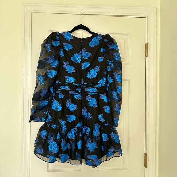 ZARA black and blue metallic mini dress | Size XS - Picture 6 of 10